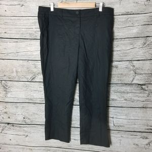 Hilary Radley Ladies Womans Capri Crop Dress Pants - Black - Size: 14.Waist ap